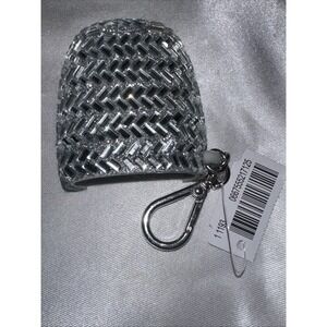 BLING SILVER & BAGUETTE RHINESTONE Pocketbac Holder With Clip Bath & Body Works